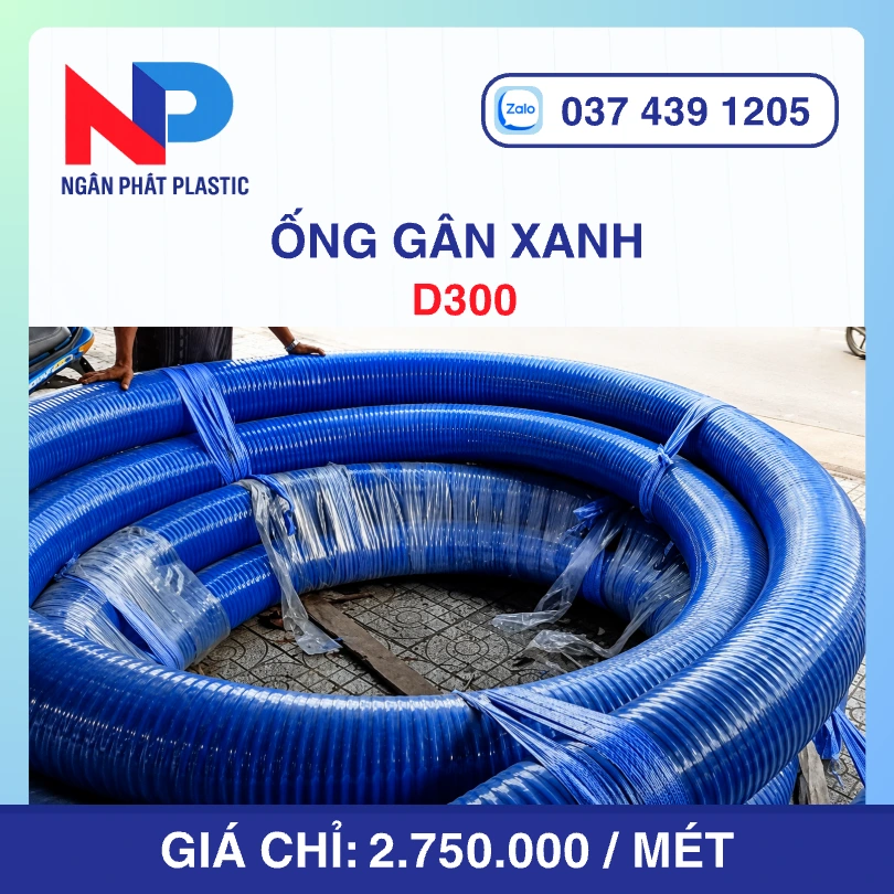Ống Gân Xanh D300